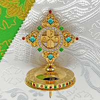 2.7.2690лпэ Крест на митру латунный в позолоте