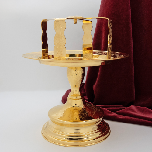 2.7.1809лп Звездица латунная в позолоте фото 3