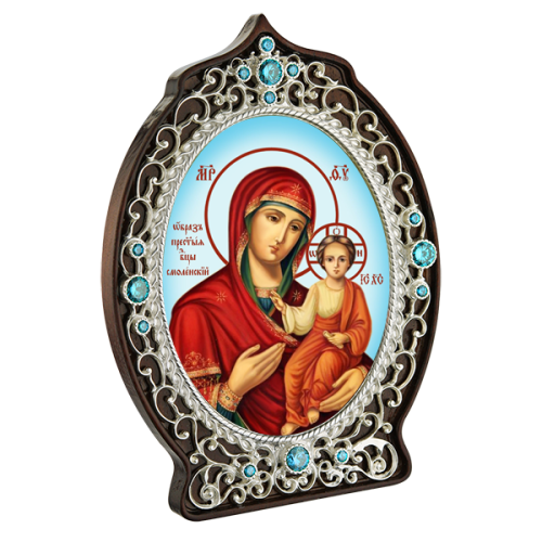 2.78.0997л И.н.латунная Образ Богородицы Смоленская