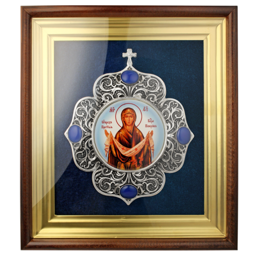 2.14.0103л-1 Икона настенная - Покров Пресвятой Богородицы. 2.14.0103л-1 Икона настенная - Покров Пресвятой Богородицы.
