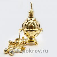 2.7.1577лп Кадило латунное в позолоте