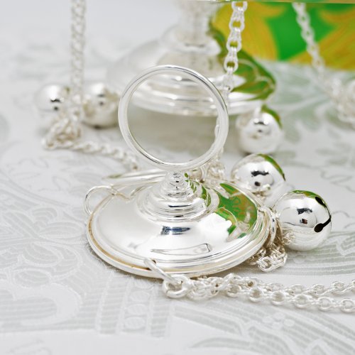 2.7.1097л Кадило латунное в серебрении фото 2