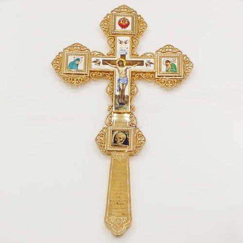 2.7.1251лп Крест Напрестольный латунный в позолоте 2.7.1251лп Крест Напрестольный латунный в позолоте