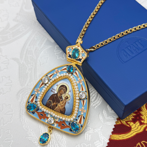 2.7.2303лп-18/1лп-М Панагия в позолоте фото 5 2.7.2303лп-18/1лп-М Панагия в позолоте фото 5