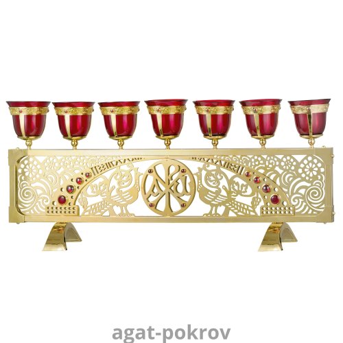 2.7.2540лп Семисвечник напрестольный 2.7.2540лп Семисвечник напрестольный