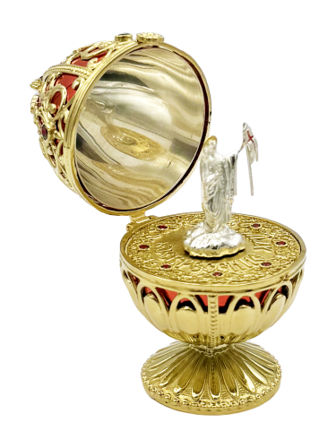 2.13.0261лфэ Яйцо пасхальное сувенирное латунное в позолоте фото 5 2.13.0261лфэ Яйцо пасхальное сувенирное латунное в позолоте фото 5