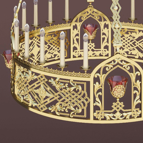 2.7.3012 Хорос одноярусный с лампадами фото 3 2.7.3012 Хорос одноярусный с лампадами фото 3