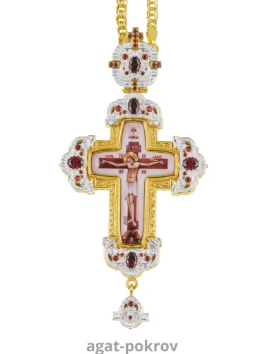 2.10.0331лп-2/1лп Крест латунный в позолоте с цепью 2.10.0331лп-2/1лп Крест латунный в позолоте с цепью