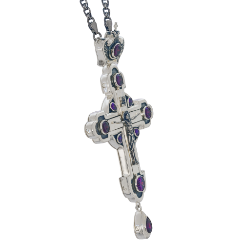 2.10.0575лр/1лр Крест наперсный в серебрении фото 7