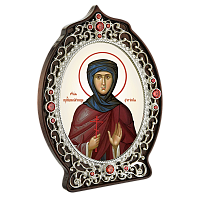 2.78.0967л И.н. латунная Образ Святой Преподобномученицы Евгении