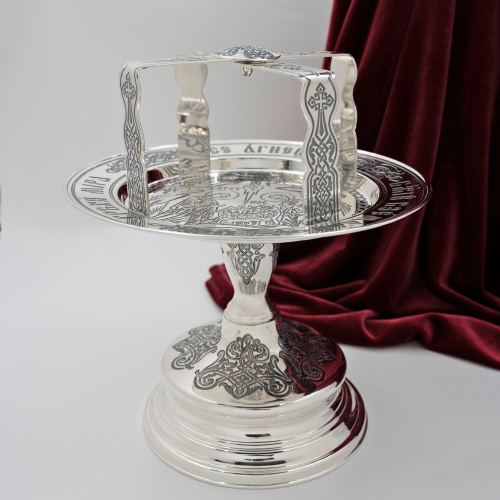 2.7.1809лр Звездица латунная с патинированием в серебрении фото 3