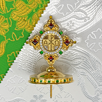 2.7.2690лпэ Крест на митру латунный в позолоте