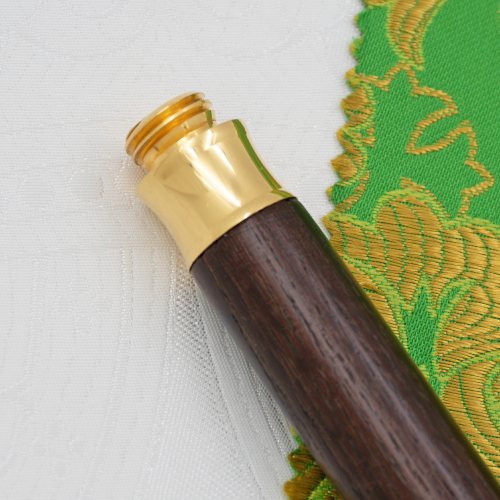 2.7.2665лнп Жезл латунный с натуральными камнями в позолоте фото 5 2.7.2665лнп Жезл латунный с натуральными камнями в позолоте фото 5