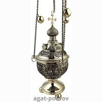 2.7.0888лр Кадило латунное с оксидированием