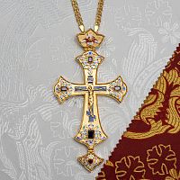2.10.0628лпэ/1лп Наперсный крест в позолоте