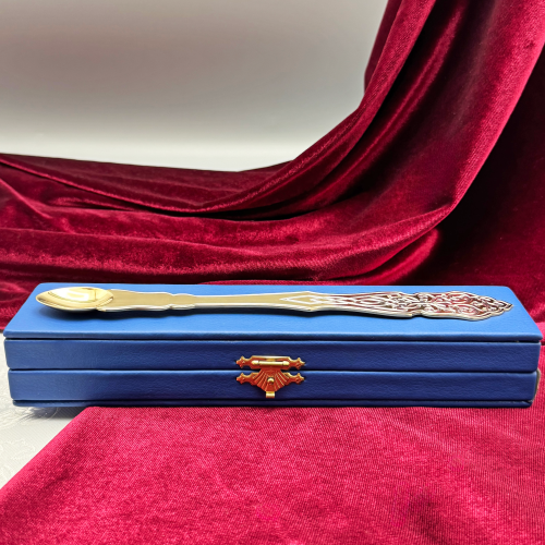 2.7.1753лп Лжица латунная в позолоте фото 5