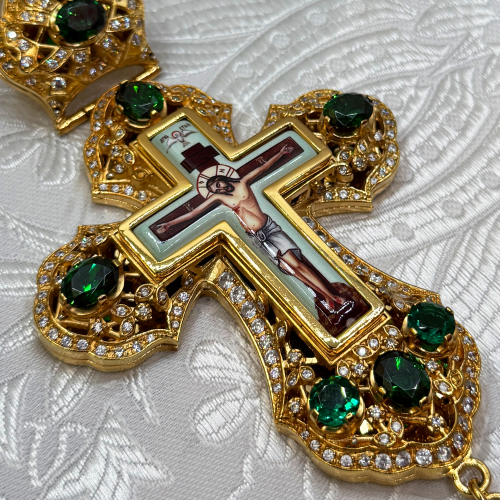 2.10.0180лп-2/1лп Крест латунный с цепью фото 5 2.10.0180лп-2/1лп Крест латунный с цепью фото 5