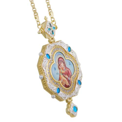 2.7.1603лп-2/1лп Панагия в позолоте фото 4