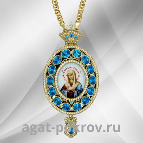 2.7.1364лп-2/1лп Панагия латунная в позолоте с цепью 2.7.1364лп-2/1лп Панагия латунная в позолоте с цепью