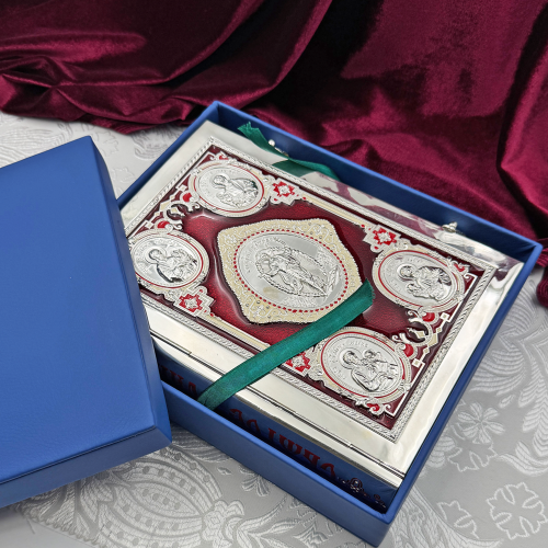 2.7.2157лэ Евангелие напрестольное в серебрении фото 3