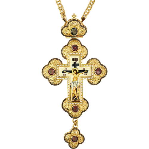 2.10.0286лп-2/1лп Крест латунный в позолоте с цепью 2.10.0286лп-2/1лп Крест латунный в позолоте с цепью