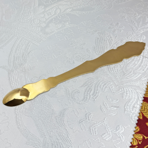 2.7.1815лп Лжица латунная в позолоте фото 5