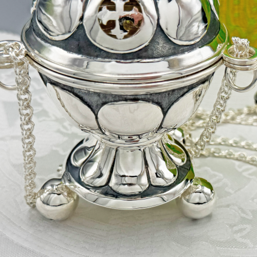 2.7.2588лр Кадило латунное в серебрении фото 5 2.7.2588лр Кадило латунное в серебрении фото 5