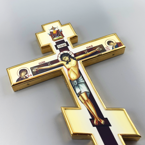 2.7.0777лп Крест напрестольный латунный в позолоте фото 4 2.7.0777лп Крест напрестольный латунный в позолоте фото 4