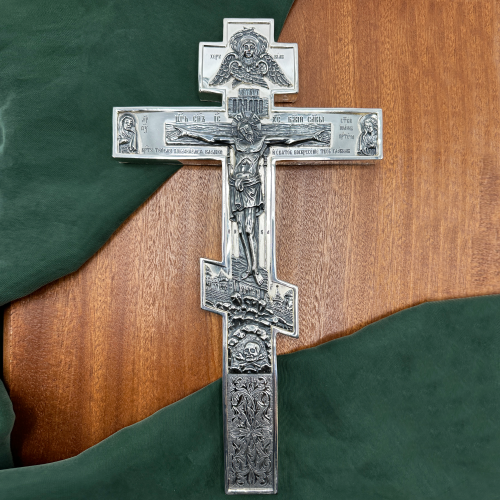 2.7.2544лр Крест напрестольный латунный в серебрении фото 11 2.7.2544лр Крест напрестольный латунный в серебрении фото 11