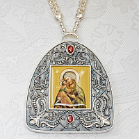 2.7.2803лр-2/153л Панагия латунная с серебрением