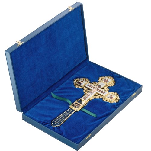 2.7.1842лп-2 Крест напрестольный латунный в позолоте фото 4 2.7.1842лп-2 Крест напрестольный латунный в позолоте фото 4