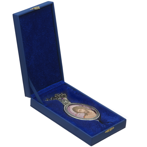 2.7.1145лр-2/1лр Панагия с серебрением и патинированием фото 3