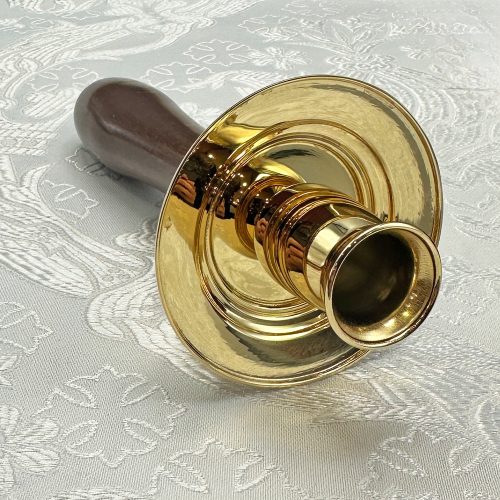 2.7.0715лп Подсвечник латунный в позолоте фото 2