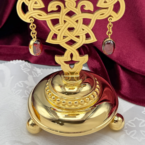 2.7.2674лп Лампада напрестольная в позолоте фото 4