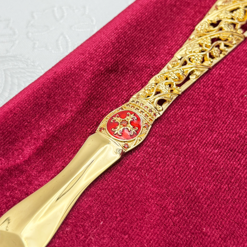 2.7.0724лп Лжица латунная в позолоте фото 6 2.7.0724лп Лжица латунная в позолоте фото 6