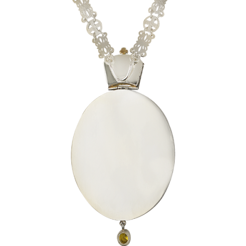 2.7.1145л-2/95лр Панагия латунная с цепью фото 2