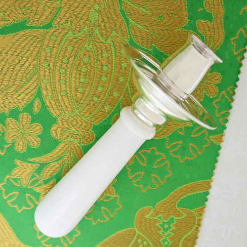 2.7.0716лч Подсвечник латунный в серебрении