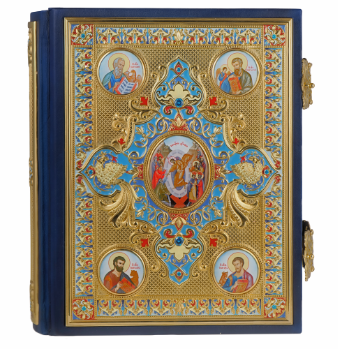 2.7.2282лп-2-М Евангелие напрестольное в позолоте