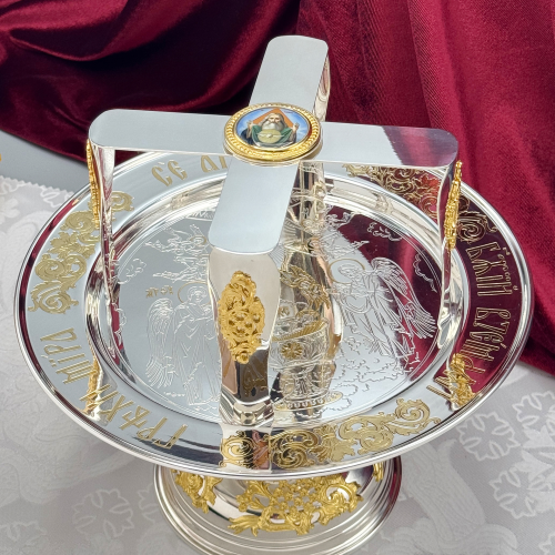 2.7.2761лф-2 Звездица в серебрении с фрагментарной позолотой фото 3