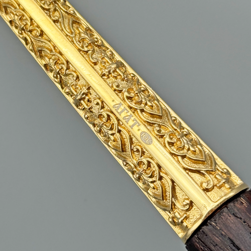 2.7.2002лп Посох латунный со вставками в позолоте фото 9