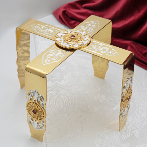 2.7.2706лп Звездица латунная в позолоте и серебрении