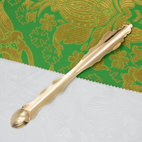 2.7.1434лпр Лжица латунная в позолоте с патинированием фото 4 2.7.1434лпр Лжица латунная в позолоте с патинированием фото 4
