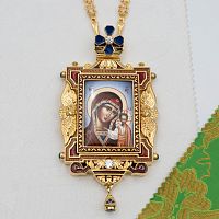 2.7.2708лп-18/155лп-М Панагия латунная в позолоте