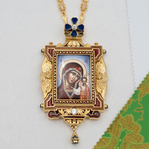 2.7.2708лп-18/155лп-М Панагия латунная в позолоте 2.7.2708лп-18/155лп-М Панагия латунная в позолоте