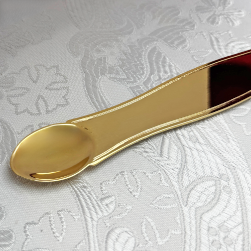 2.7.0198лп Лжица латунная в позолоте фото 5 2.7.0198лп Лжица латунная в позолоте фото 5