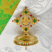 2.7.2690лпэ Крест на митру латунный в позолоте