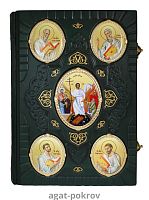 2.7.1236лп-2 Евангелие напрестольное в переплёте из натуральной кожи