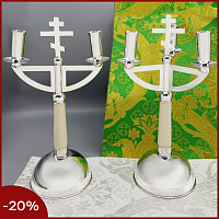 2.7.2074л-К Трикирий дикирий латунный в серебрении