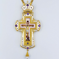 2.10.0287лп-2/1лп Крест наперсный в позолоте с цепью