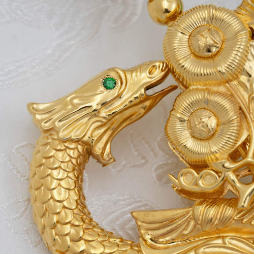 2.7.2889лп Жезл латунный с красными камнями в позолоте фото 6 2.7.2889лп Жезл латунный с красными камнями в позолоте фото 6